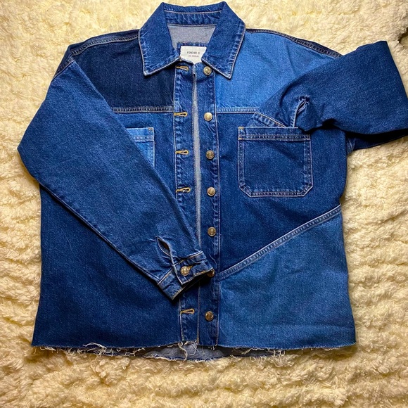 💙Forever 21 denim jacket jacket! SIZE S💙 - Picture 1 of 4